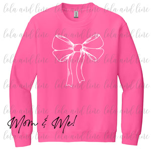 Bow Crewneck ~ Youth and Adult