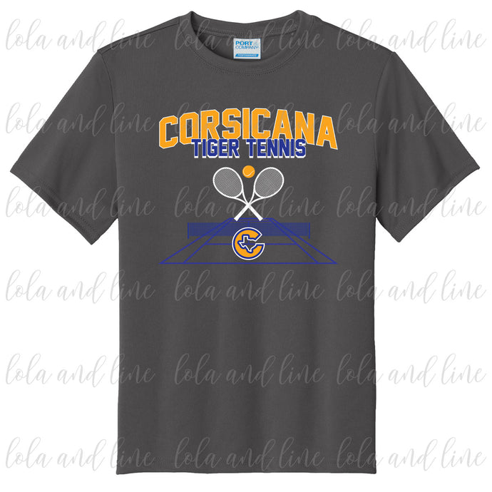 Corsicana Tennis ~ Dk Grey