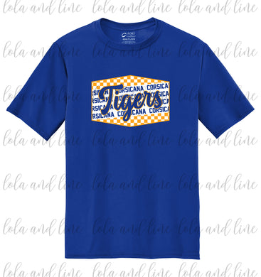 Checkered Spirit Tee {YOUTH} Any school