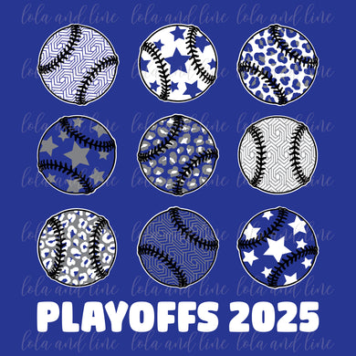 Softball Playoffs 2025 ~ Team names on back!