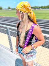 Load image into Gallery viewer, Game day ROYAL strap w/ clear bag