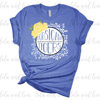 Floral Spirit Tee {ANY school} Adult