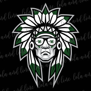 Mascot with Glasses