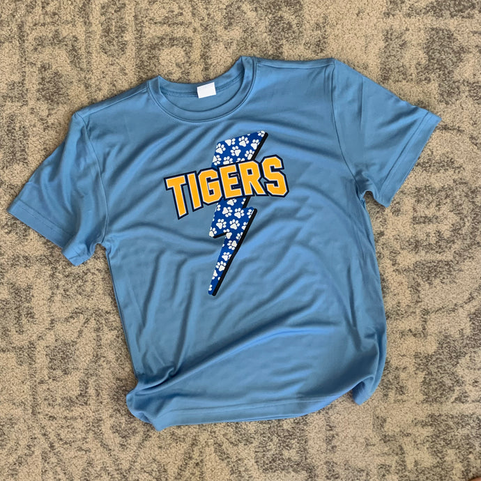 Tiger Bolt Lt Blue Drifit - YS