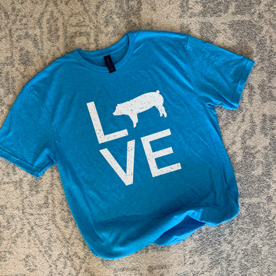 Love Pig Aqua Cotton - L