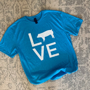 Love Pig Aqua Cotton - L
